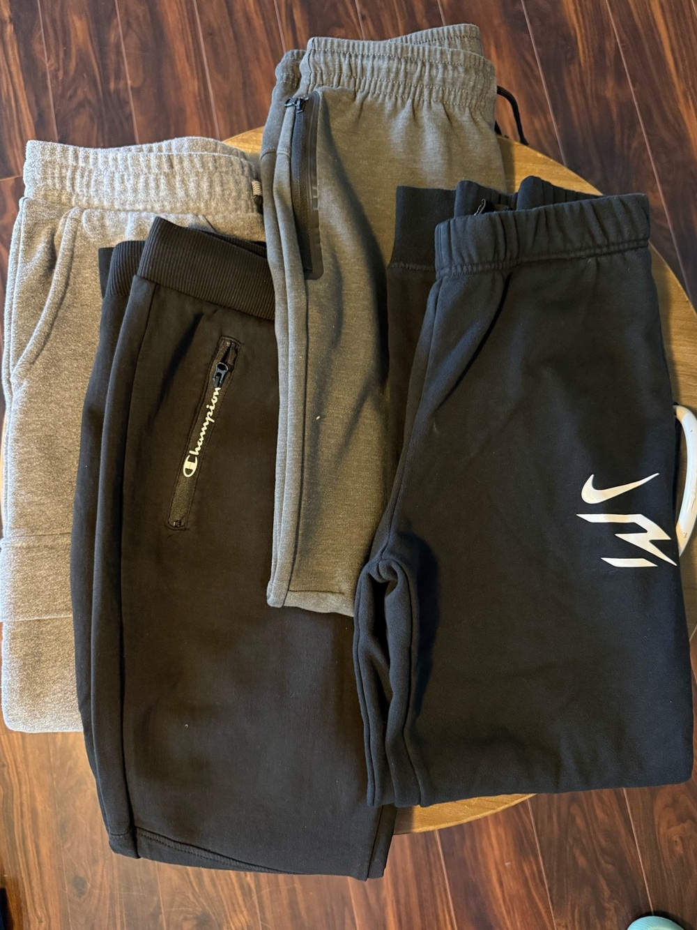 Nike Black Kids Joggers with White Swoosh